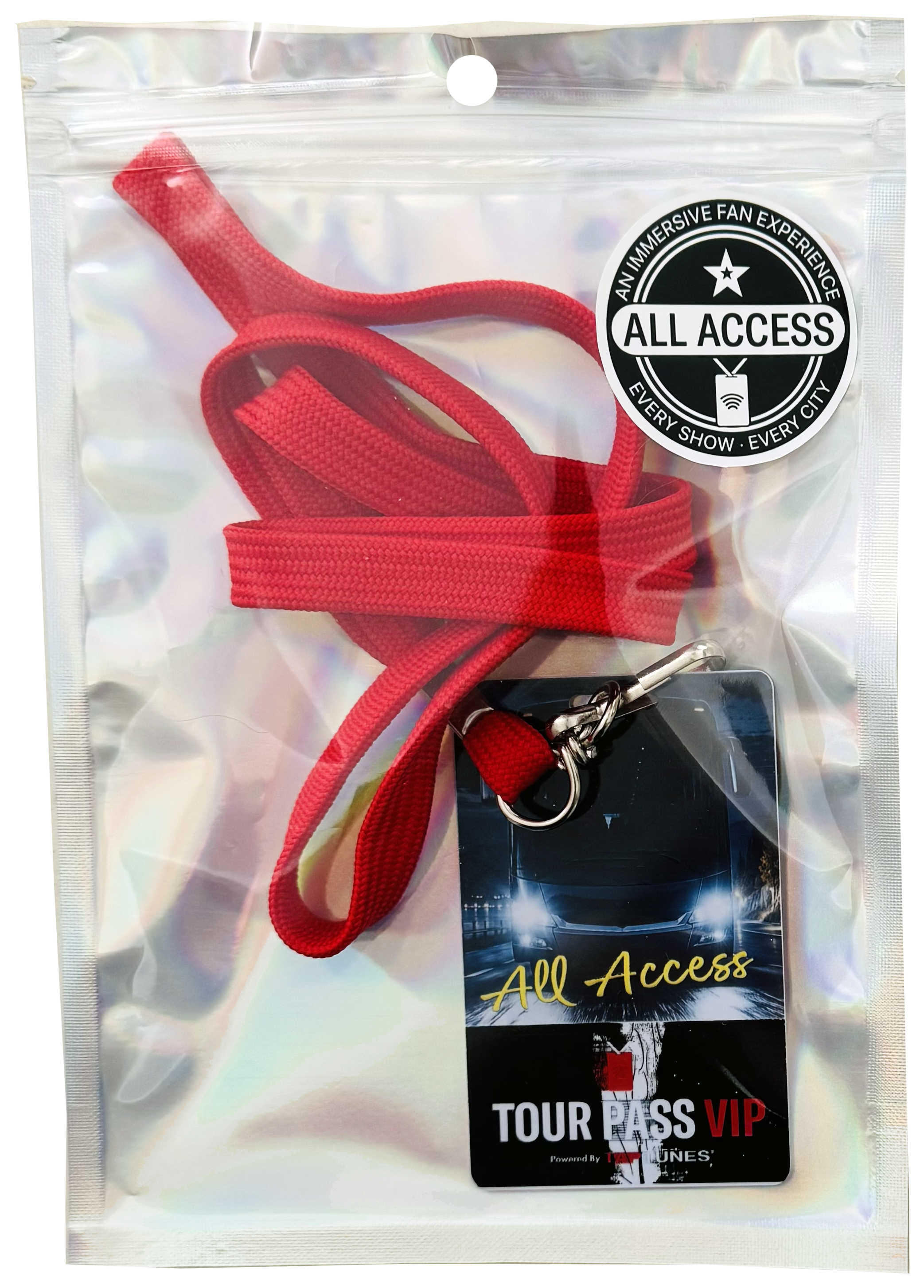 Tour Pass VIP retail ready packaging